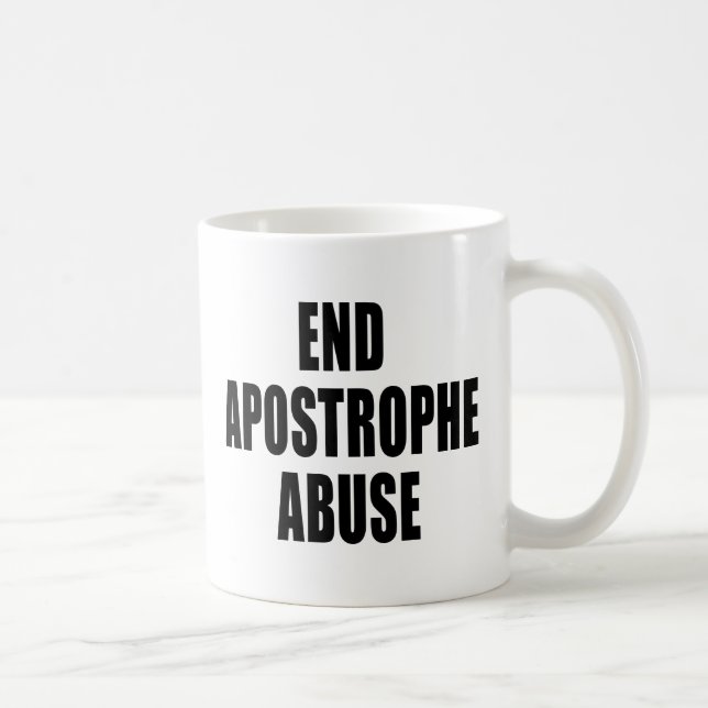 Apostrofmissbrukmugg Kaffemugg (Höger)