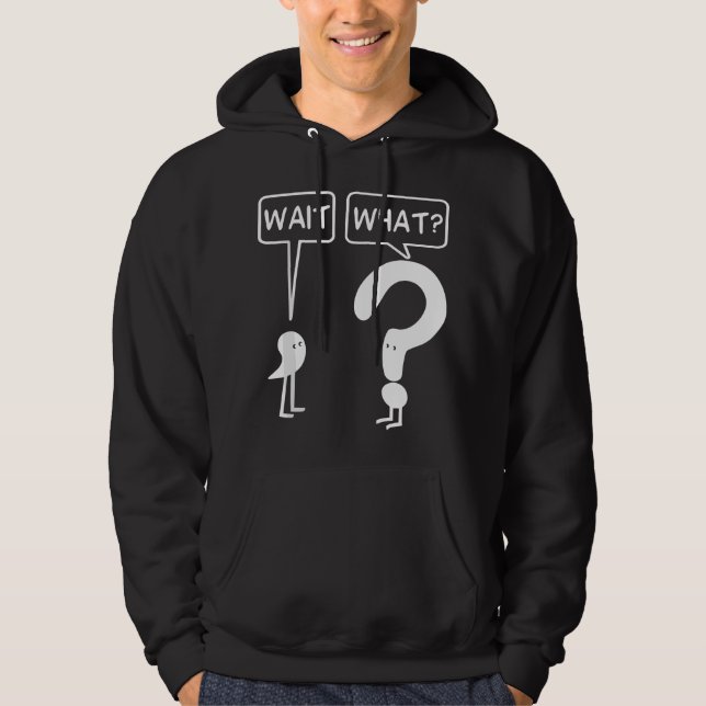 Apostrophe Question Mark Funny English Teacher  Hoodie (Framsida)