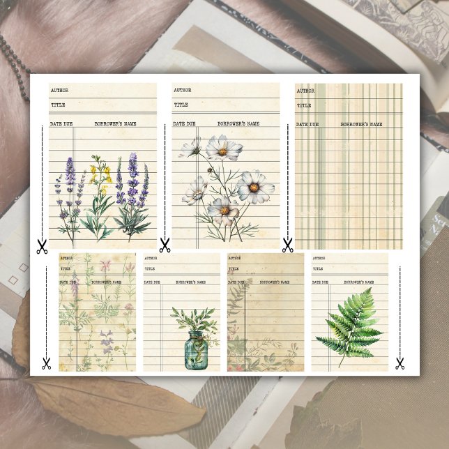 Apotek Botaniskt Ephemera Skrot Journalpapper (Skapare uppladdad)