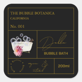 Apotek Dahlia Bubble Bath Etikett
