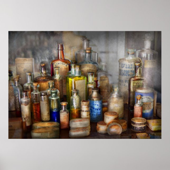 Apotek - för alla dina Aches & Pains Poster (Framsidan)