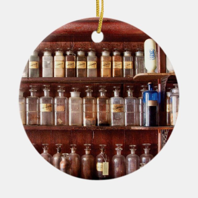 Apotek - för Medicinal använda endast Julgransprydnad Keramik (Framsidan)