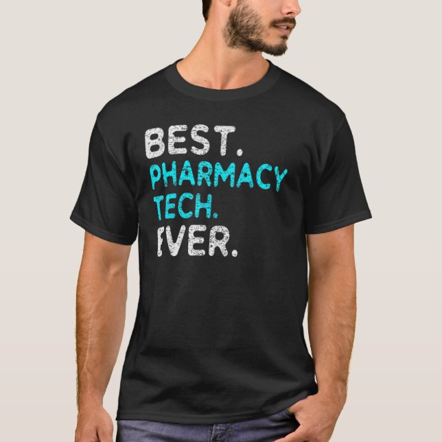 Apotek julklapp Tech Gesch Bästa apotek T Shirt (Framsida)