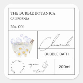 Apotek Kamomill Bubbeldbad Etikett