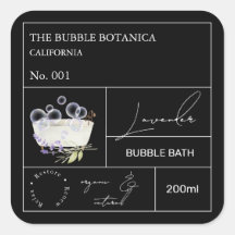 Apotek Lavendel Bubbeldbad Etikett