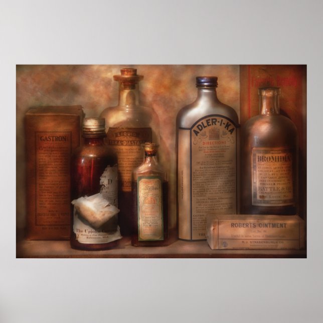 Apotek - matsmältningsåtgärder poster (Framsidan)