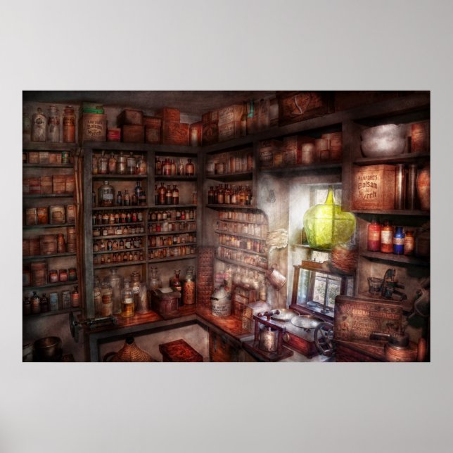 Apotek - Utrustning - Merlins studie Poster (Framsidan)