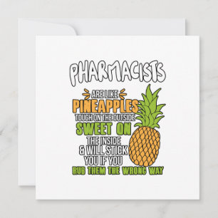Apotekare är som ananas. anteckningskort