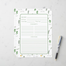 Apotekare Botanisk Receptbandsida