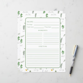 Apotekare Botanisk Receptbandsida