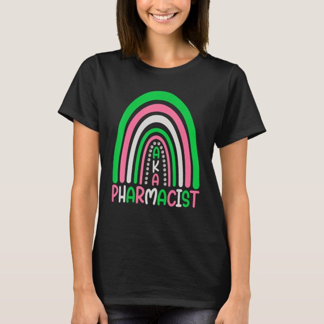 Apotekare Cute Rainbow Aka farmaceut T Shirt (Framsida)