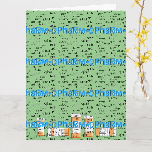 Apotekare 'Grattis' Kort (Gul blomma)