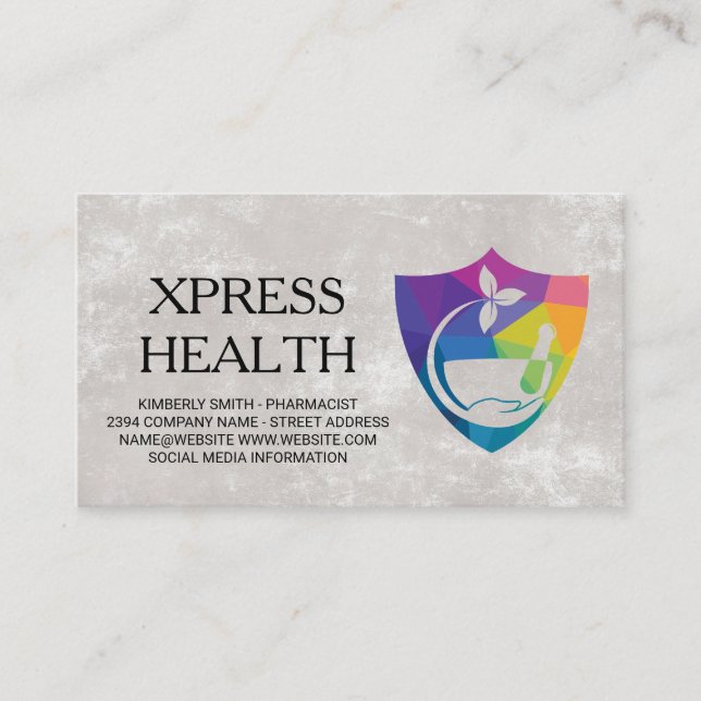 Apotekare | Medicinpiller | Läkare Visitkort (Framsida)