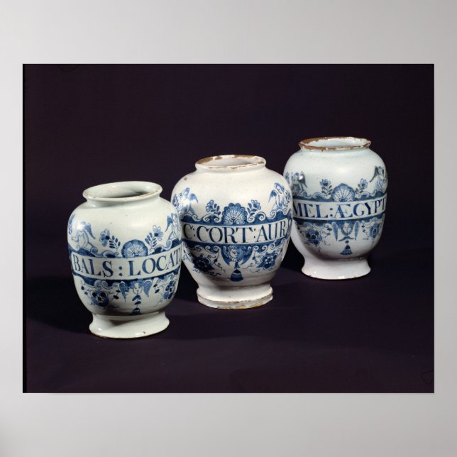 Apotekärernas burk, c.1740 poster (Framsidan)