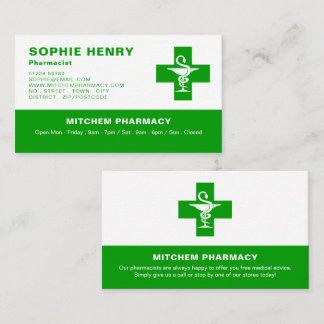 Apotekarsymbol, farmaci, farmaceut, farmaceuter visitkort