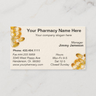 ApotekPharmacistläkarbehandlingen listar Visitkort