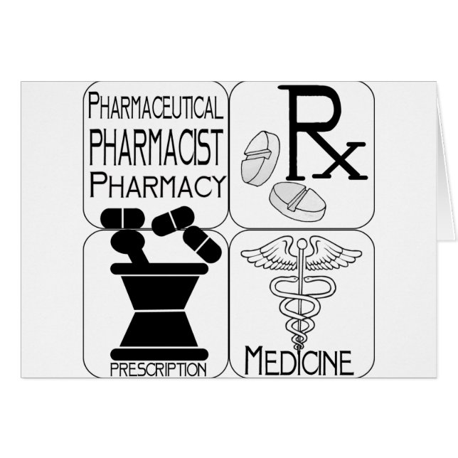 ApotekPharmacistLOGOTYP Hälsningskort (Framsidan Horizontal)