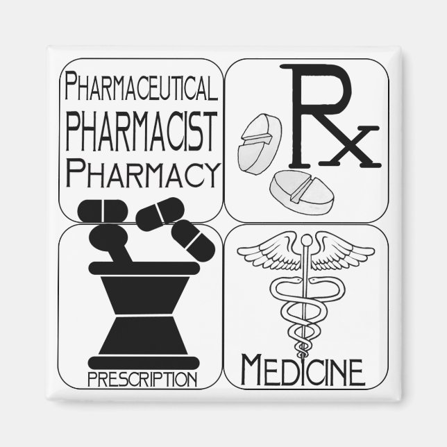 ApotekPharmacistLOGOTYP Magnet (Framsidan)