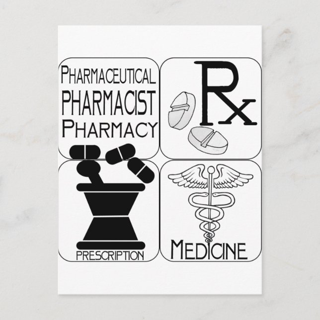 ApotekPharmacistLOGOTYP Vykort (Framsida)