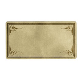 Apoteksetikett för finare hörn fraktsedel