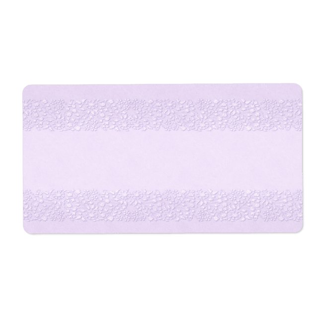 Apoteksetikett för Lavender Blommigt Fraktsedel (Framsidan)