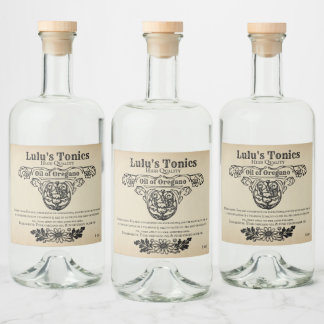 Apoteksetiketter Spritflaskor Etikett