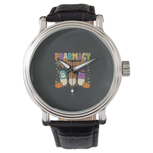 Apoteksgruppen Halloween Spökpiller Design_1 Armbandsur (Framsida)