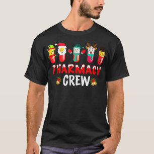 Apotekspersonal Jul Piller Snöman Renar Tomte T Shirt