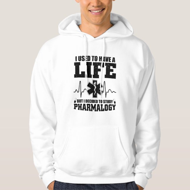 Apoteksstudier| Student läkemedelsgåvor Hoodie (Framsida)
