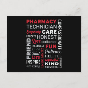apotekstekniker Tech Medicine Pharmacine Quote Vykort