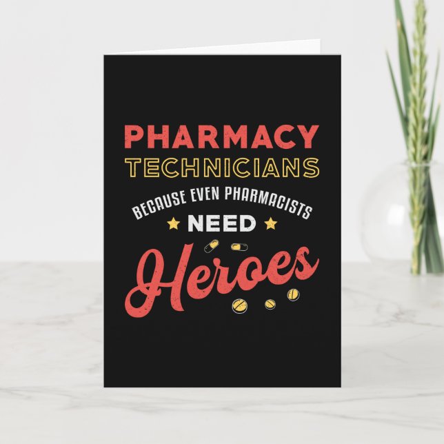 apotekstekniker Tekniker Tech Pharmacist Kort (Framsida)