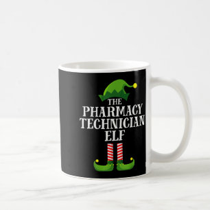 Apotekstekniker Tomte Matchande Familjegrupp Jul Kaffemugg