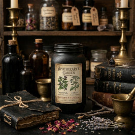 Apoteksträdgård Belladonna Rektangulärt Klistermärke