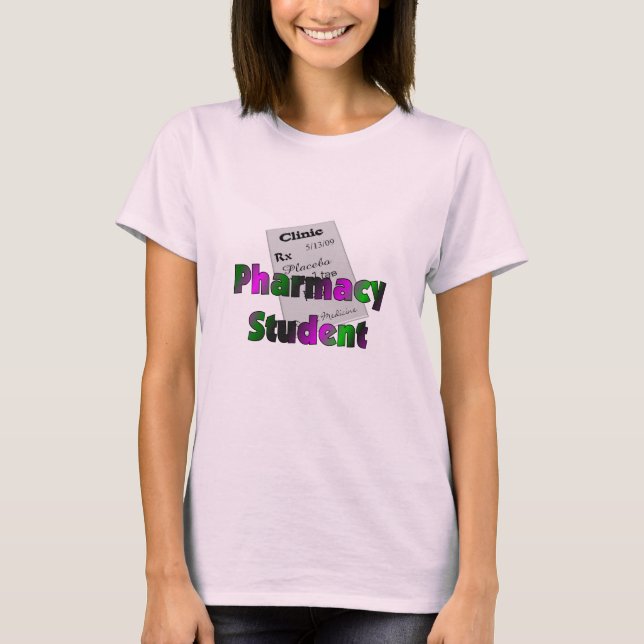 Apotekstudent--Förtjusande Rx diagram T-shirt (Framsida)