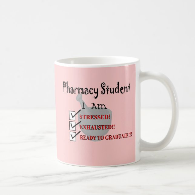 Apotekstudent"redo som avlägger examen!!! ", kaffemugg (Höger)