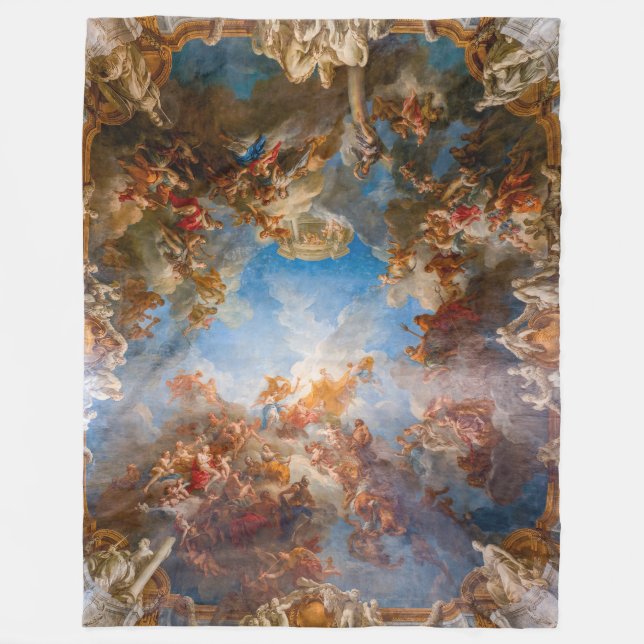 Apoteos av Herkules i Chateau de Versailles Fleecefilt (Framsidan)