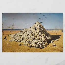 Apoteos i Krig (död och förstörelse) (Döskallar) Brevpapper