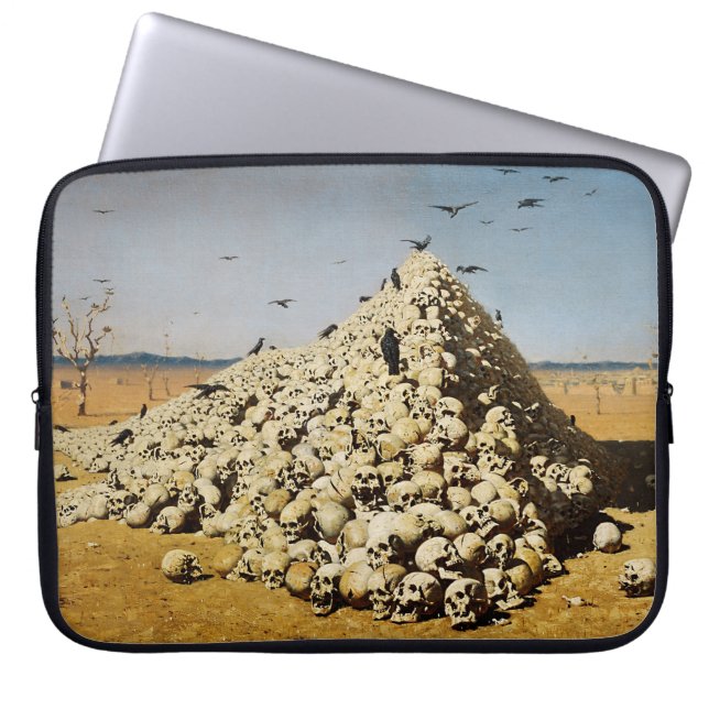 Apoteos i Krig (död och förstörelse) (Döskallar) Laptop Fodral (Framsidan)