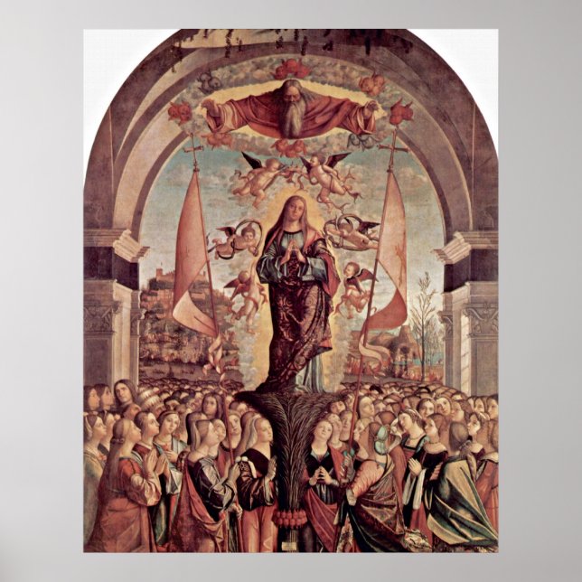 Apoteos of St. Ursula av Vittore Carpaccio Poster (Framsidan)