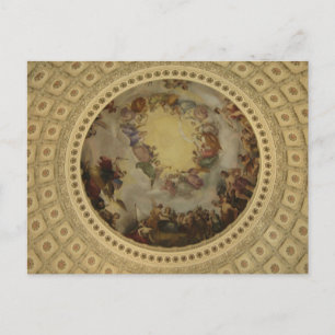Apoteosen Washington Huvudstad Rotunda Vykort