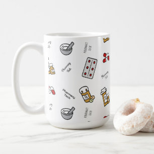Apotetiska tekniska ikoner kaffemugg
