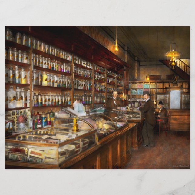 Apothecary - A vist till kemist 1913 Reklamblad (Framsidan)