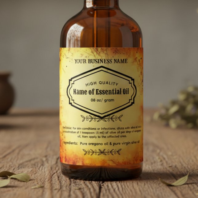 Apothecary Essential oil Apothecary Labels Spritflaskor Etikett (Skapare uppladdad)