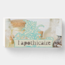 Apothecary l'apothicaire Wooden Sign