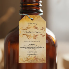 Apothecary Stil Labels Märkre Presentetikett