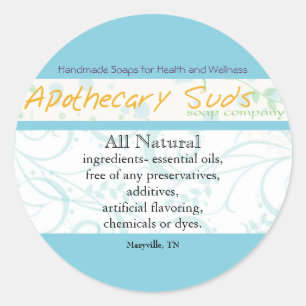 Apothecary Suds Stickers II Runt Klistermärke