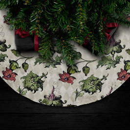 Apothecary Witch Plant | Stampunk Botaniska Örter Julgransmatta Borstad Polyester