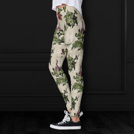 Apothecary Witch Plant | Stampunk Botaniska Örter Leggings