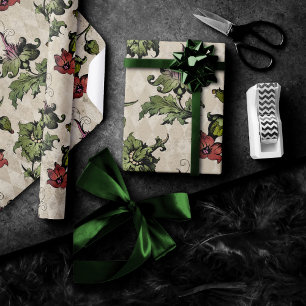 Apothecary Witch Plant Stampunk Botaniska Örter Presentpapper