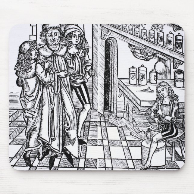 Apothecary'sen shoppar, från "den derCirugia för Musmatta (Framsidan)